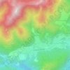 Mappa topografica Nebbiù di Cadore, altitudine, rilievo