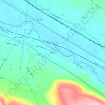 Mappa topografica Harbor, altitudine, rilievo