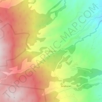 Mappa topografica Imbayao, altitudine, rilievo