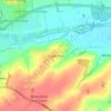 Mappa topografica Cogenhoe, altitudine, rilievo