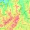 Mappa topografica Croydon Hills, altitudine, rilievo