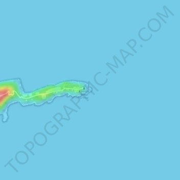 Mappa topografica Ponta Grossa, altitudine, rilievo