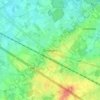 Mappa topografica Oordegem, altitudine, rilievo