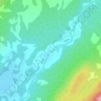Mappa topografica Morley River, altitudine, rilievo