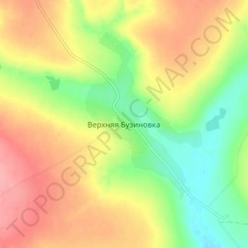 Mappa topografica Верхняя Бузиновка, altitudine, rilievo