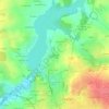 Mappa topografica La Touche, altitudine, rilievo
