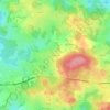 Mappa topografica Moulantier, altitudine, rilievo