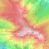 Mappa topografica Sorgente Acqua Santa, altitudine, rilievo