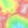 Mappa topografica Col d'Ambin, altitudine, rilievo