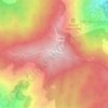 Mappa topografica Nagarkot, altitudine, rilievo