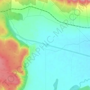 Mappa topografica Westwold, altitudine, rilievo