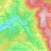 Mappa topografica Wüstems, altitudine, rilievo