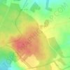 Mappa topografica Bois des Hauts Cornets, altitudine, rilievo