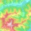 Mappa topografica Porcentico, altitudine, rilievo