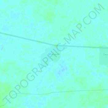 Mappa topografica Bhagwan, altitudine, rilievo