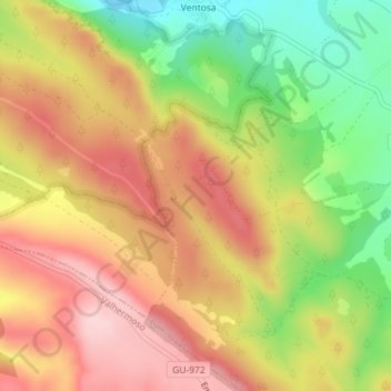 Mappa topografica Los Coronados, altitudine, rilievo