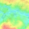 Mappa topografica Les Roches Neulons, altitudine, rilievo