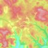 Mappa topografica Dwellingup, altitudine, rilievo