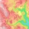 Mappa topografica Sentenac, altitudine, rilievo