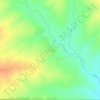 Mappa topografica Goubara, altitudine, rilievo