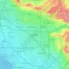 Mappa topografica Anaheim, altitudine, rilievo