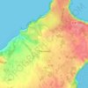 Mappa topografica Le Pont Tirant, altitudine, rilievo