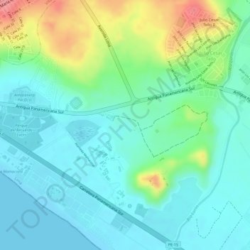 Mappa topografica Acllawasi, altitudine, rilievo