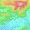 Mappa topografica La Mellonne, altitudine, rilievo