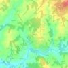Mappa topografica La Lande, altitudine, rilievo
