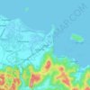 Mappa topografica Claver, altitudine, rilievo