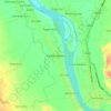 Mappa topografica Delfin Albano, altitudine, rilievo