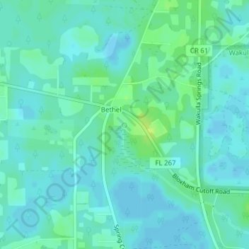 Mappa topografica Indian Spring, altitudine, rilievo