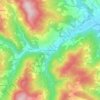 Mappa topografica Prato di Strada, altitudine, rilievo