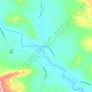 Mappa topografica Nowendoc, altitudine, rilievo
