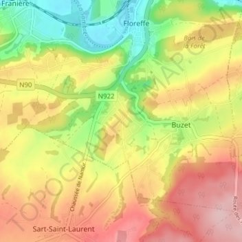 Mappa topografica Sovimont, altitudine, rilievo