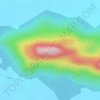 Mappa topografica Serra Curicaca, altitudine, rilievo