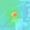Mappa topografica Bates Butte, altitudine, rilievo