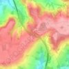 Mappa topografica Col du Grand Bœuf, altitudine, rilievo