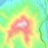 Mappa topografica O'Brien Mountain, altitudine, rilievo