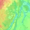 Mappa topografica Заозерье, altitudine, rilievo