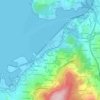 Mappa topografica A Sartán, altitudine, rilievo