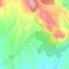 Mappa topografica Sosas, altitudine, rilievo