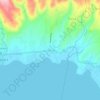Mappa topografica Aya, altitudine, rilievo
