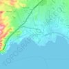 Mappa topografica Eleusi, altitudine, rilievo