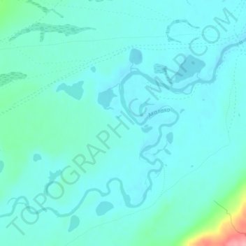 Mappa topografica Укок, altitudine, rilievo