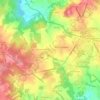 Mappa topografica Arthugéras, altitudine, rilievo