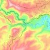 Mappa topografica Frontera Puente de Rumichaca, altitudine, rilievo