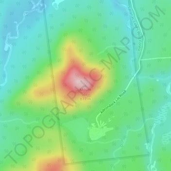 Mappa topografica Mount Jo, altitudine, rilievo