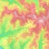Mappa topografica Les Grises, altitudine, rilievo