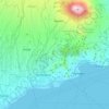 Mappa topografica Kecamatan Sidemen, altitudine, rilievo